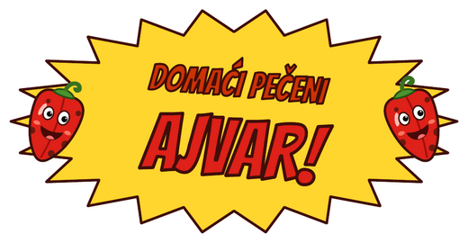Naljepnica Ajvar u eksploziji